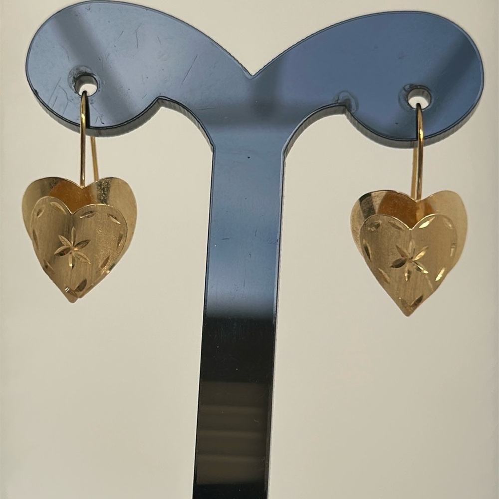 14k Real Solid Gold Earnings